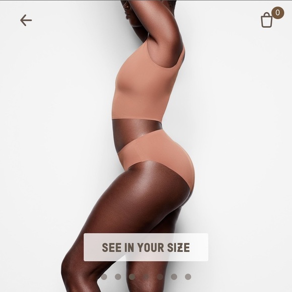 SKIMS Smooth Essentials Crop Tank and Brief Set - Picture 3 of 7